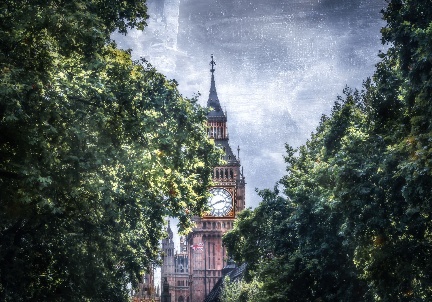 The sky was not gray that day so I made it gray